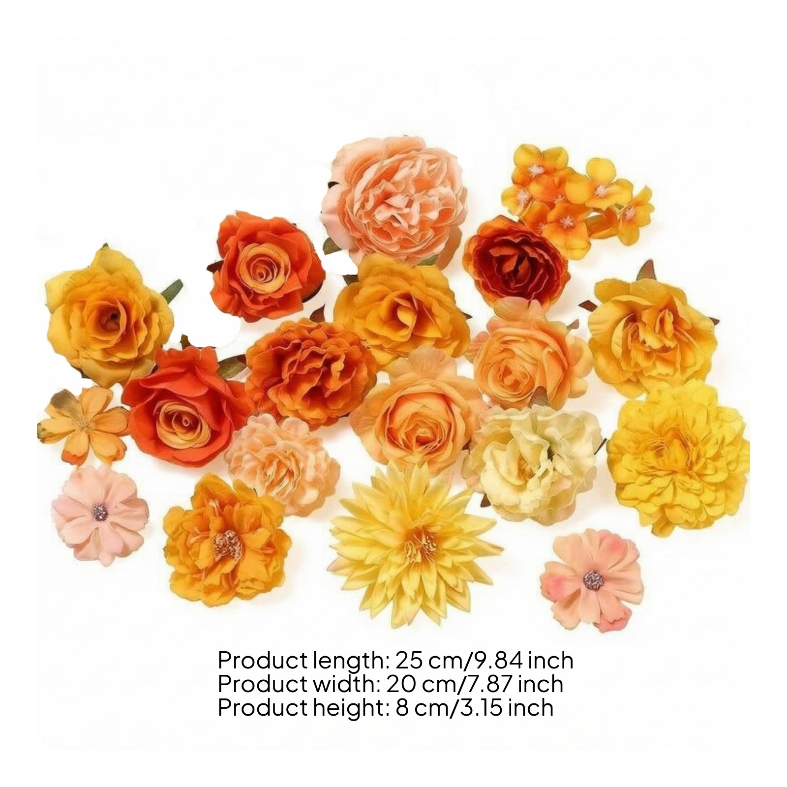 50 Pieces Faux Flower Heads Wedding Decoration Artificial Flower Heads
