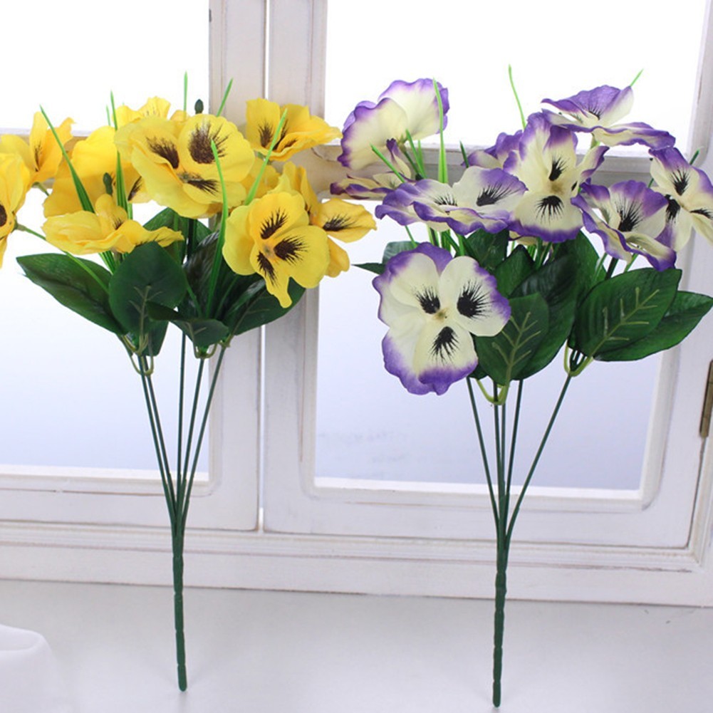 Artificial Pansy Flowers with Bright Colors for Beautiful Arrangements