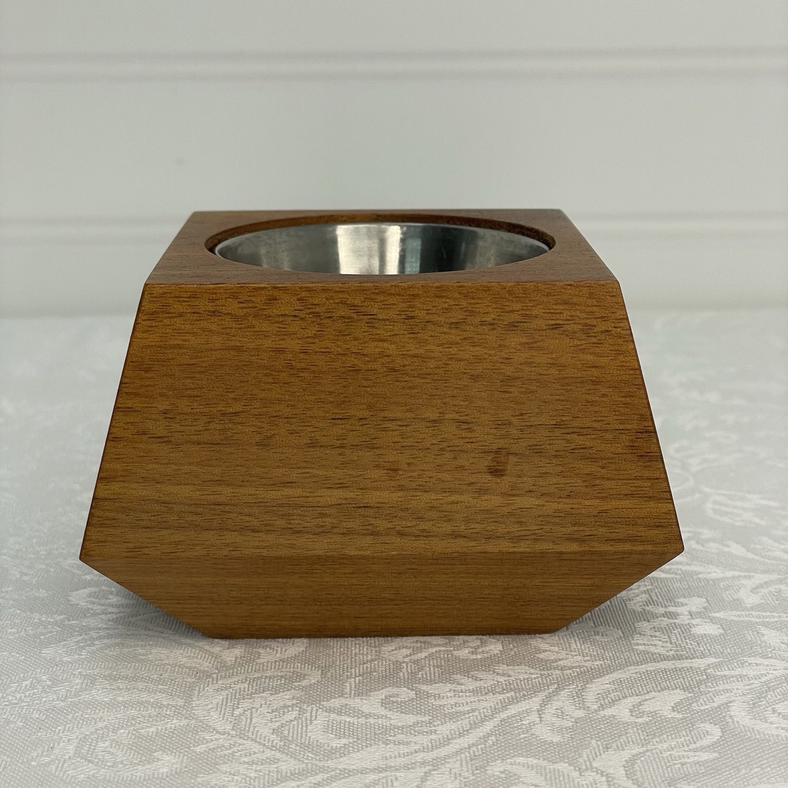 Revolution Design House Box Car Planter Walnut w/ Stainless Steel Planter Insert