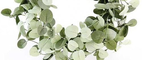 New Dusty Sage Green SILVER DOLLAR EUCALYPTUS GARLAND Swag Vine 6 ft. Long
