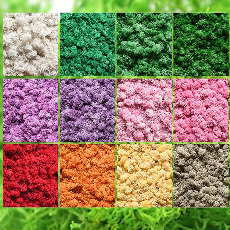 200/500g Artificial Green Plants Fake Grass Eternal Moss For Home Decoration NEW