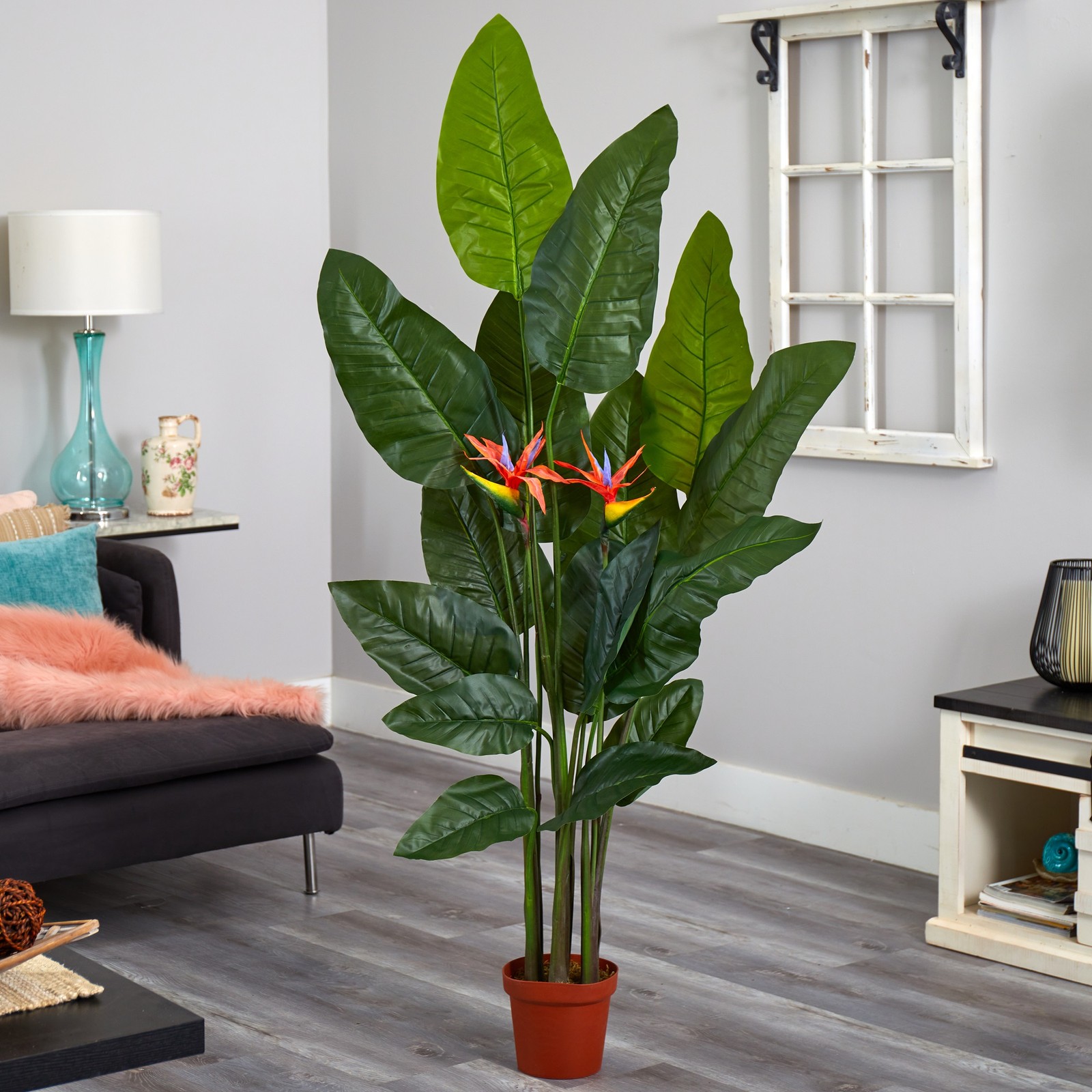 Nearly Natural 58″ Bird of Paradise Plant (Real Touch) in Green