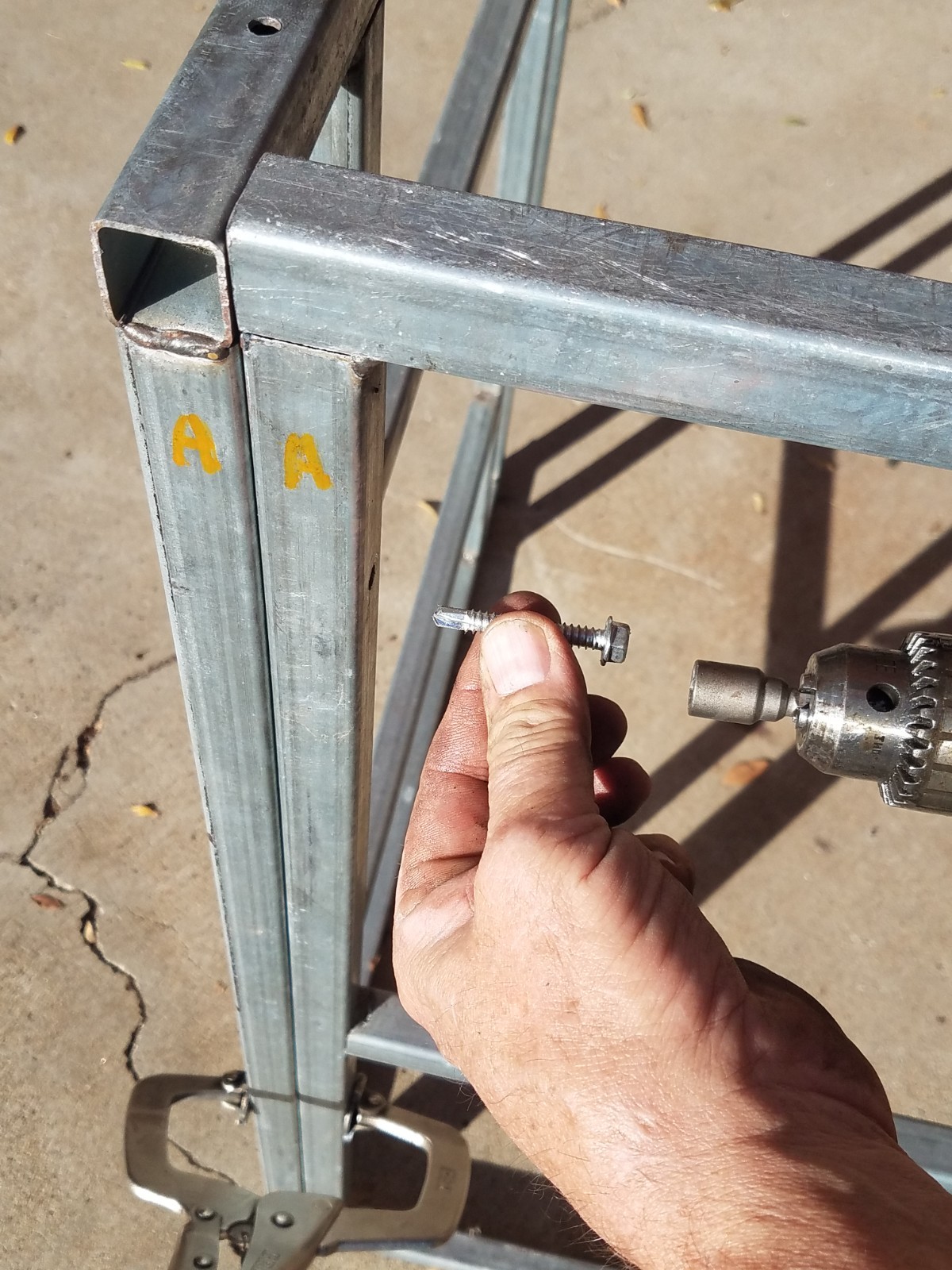 BBQ Island frame kit DIY 6′ “L”