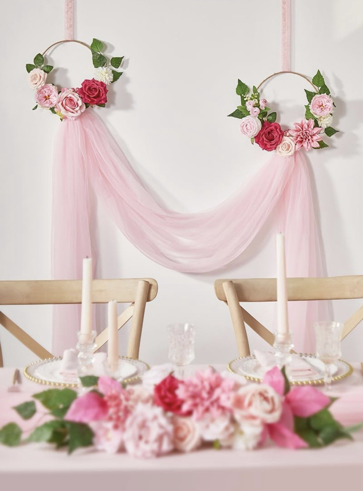 Artificial Hot Pink Silk Flowers for Home Decor DIY – A0208