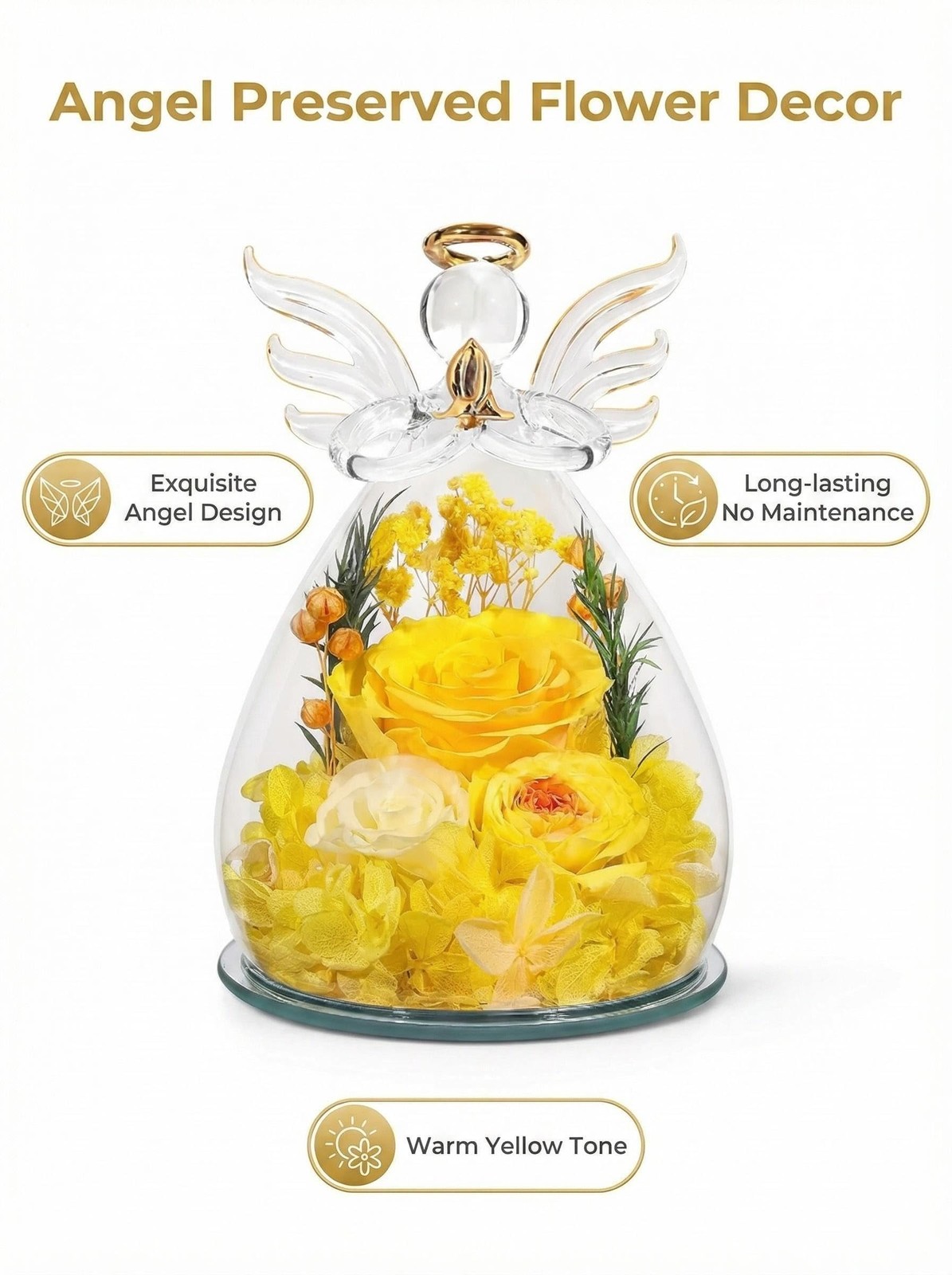Zwwkkll Gifts for Mom, Mother’s Day Birthday Gift for Women, Preserved Rose A…