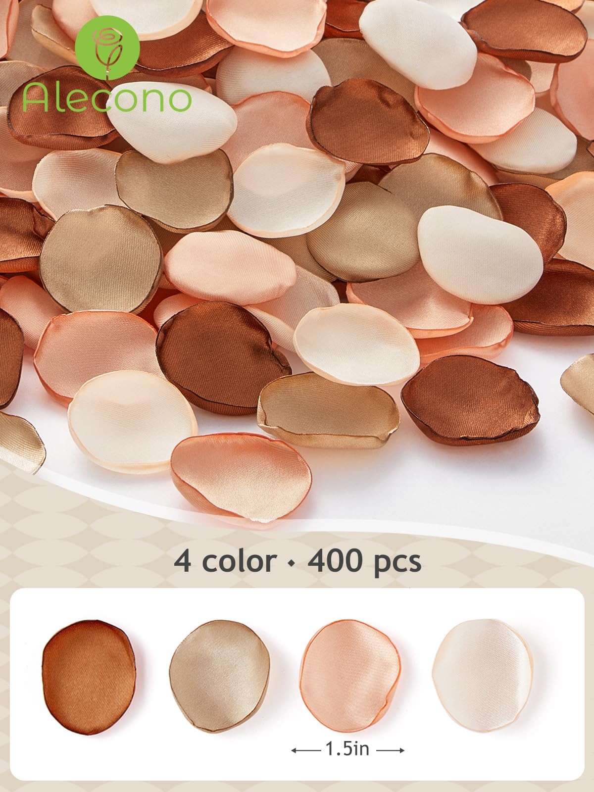 𝟰𝟬𝟬𝙋𝙘𝙨 Silk Rose Petals, Faux Rose Petals Orange Rose Petals for Weddin…