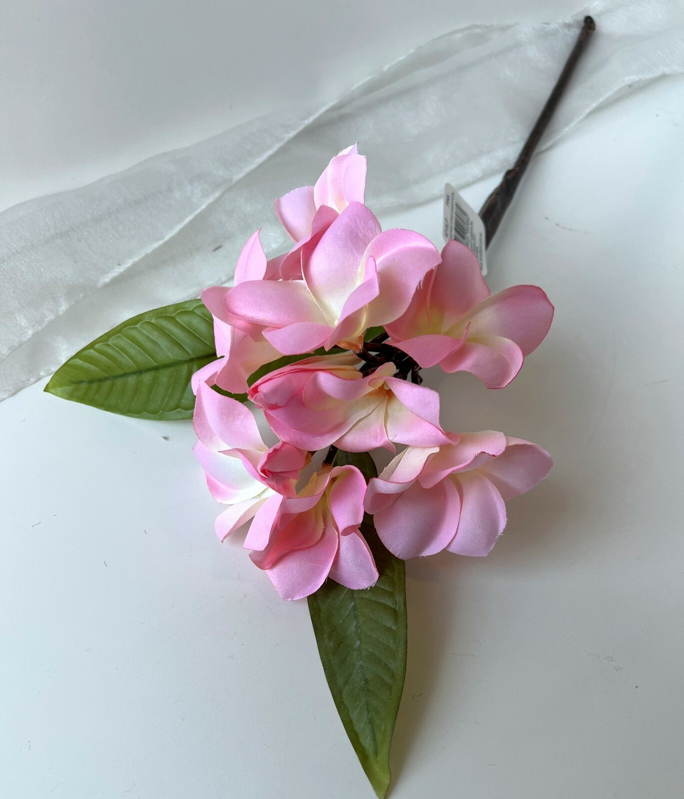 Artificial Frangipani Stem Pink Tropical Frangipanies DIY Arrangement flowers