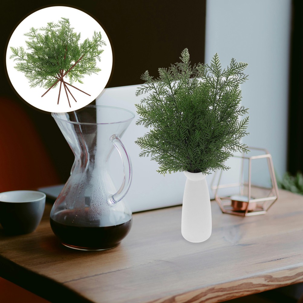 5 Pcs Pine Branches for Crafts Lifelike Decor Artificial Bouquets