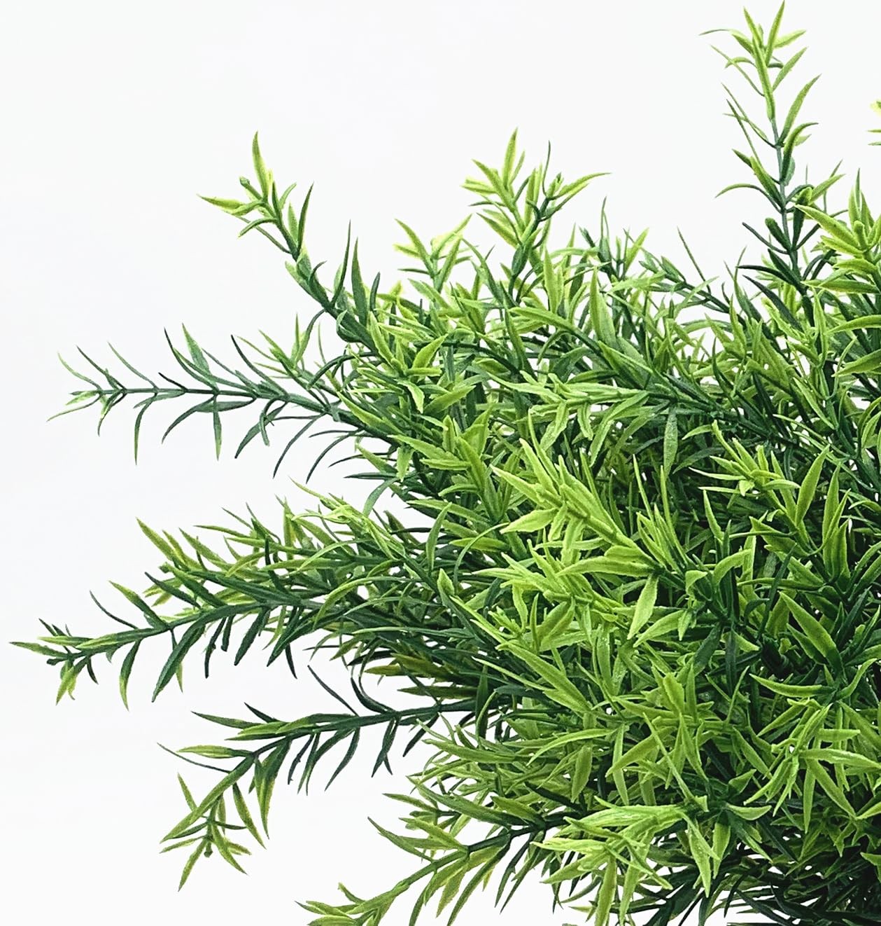 Artificial Plants, Fake Rosemary Shrubs 6 Pack, Faux Fern Stems Plastic Green…