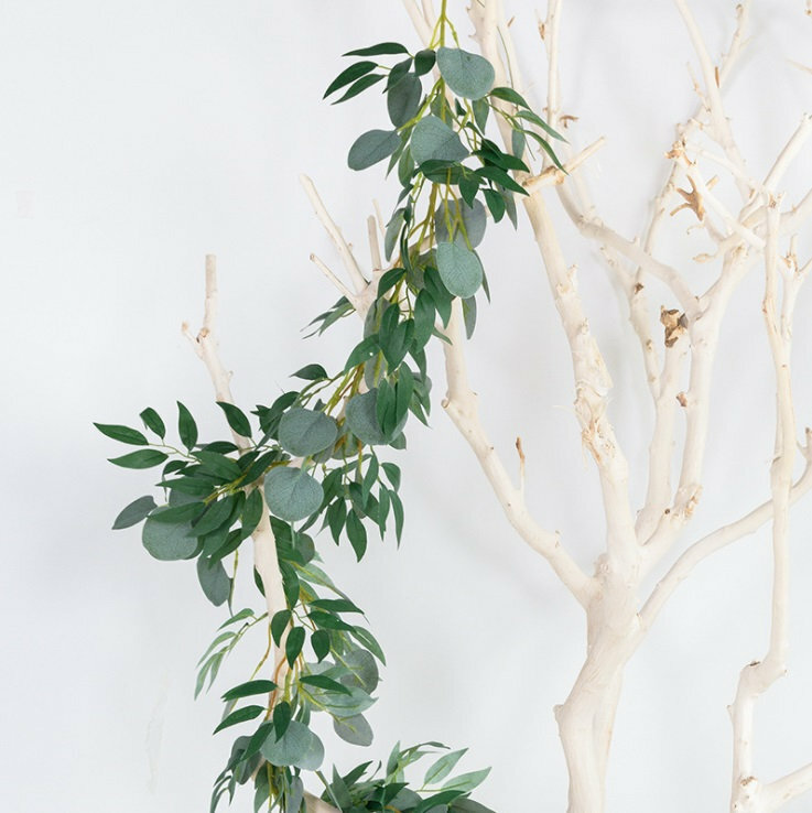 Artificial Eucalyptus Leaves Plant VIne Party Wedding Hanging Decor Garland