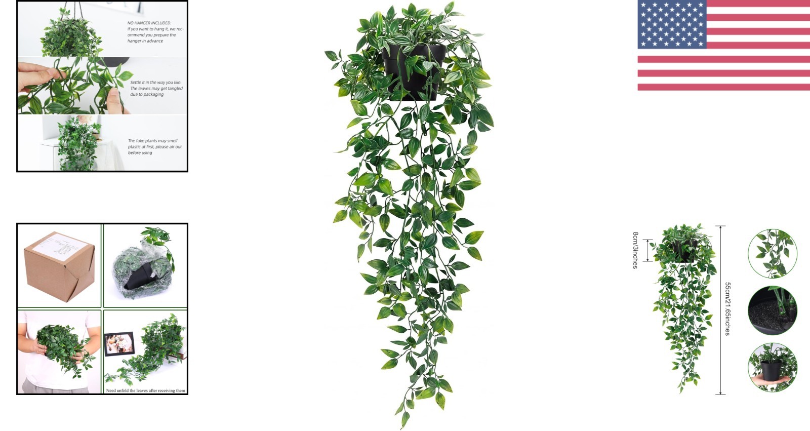 Small Potted Artificial Plant Green Waterproof Decor for Indoor Outdoor Spaces
