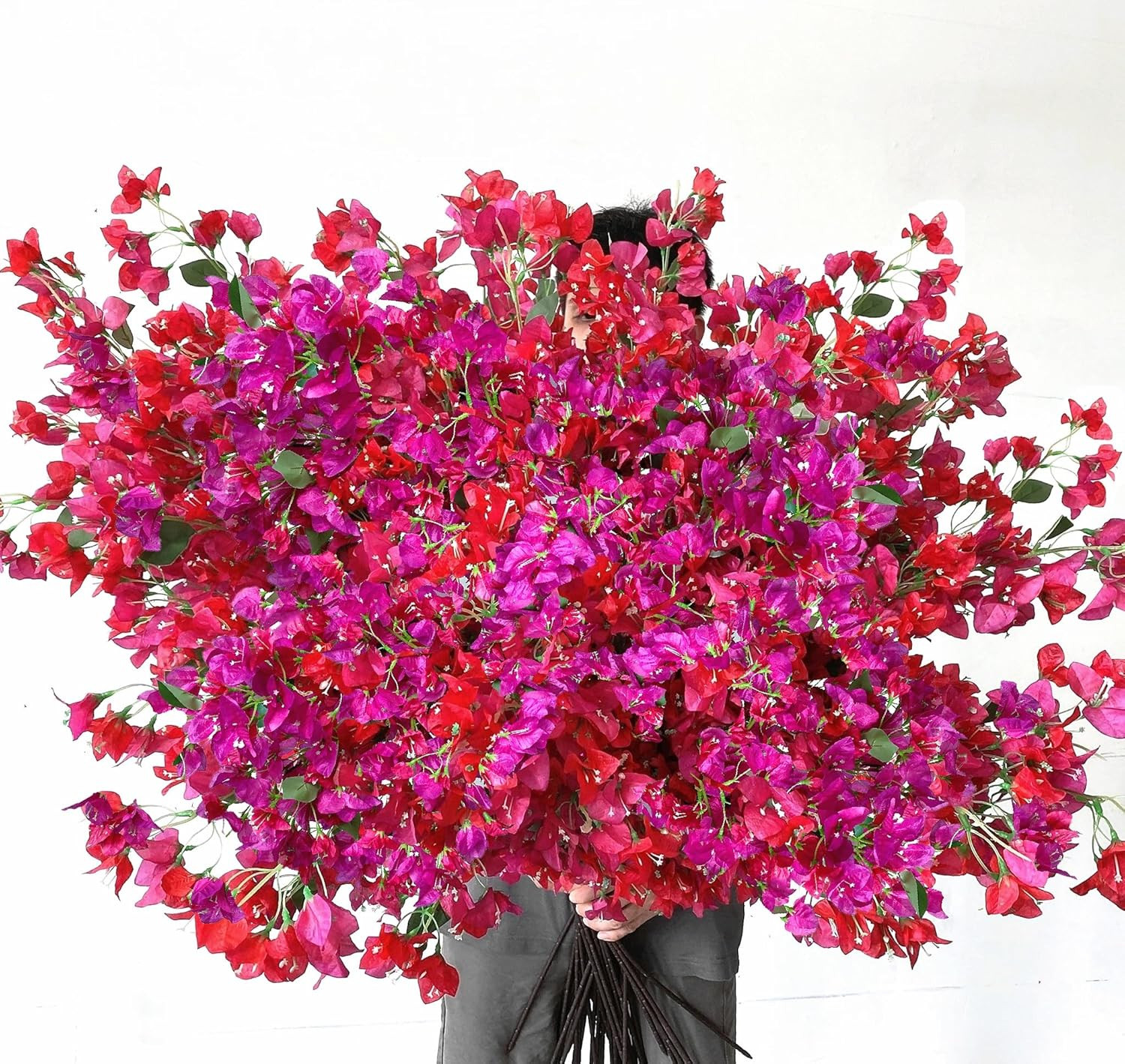 40 Pcs Fuchsia Bougainvillea Silk Flowers for Wedding & Home Decor