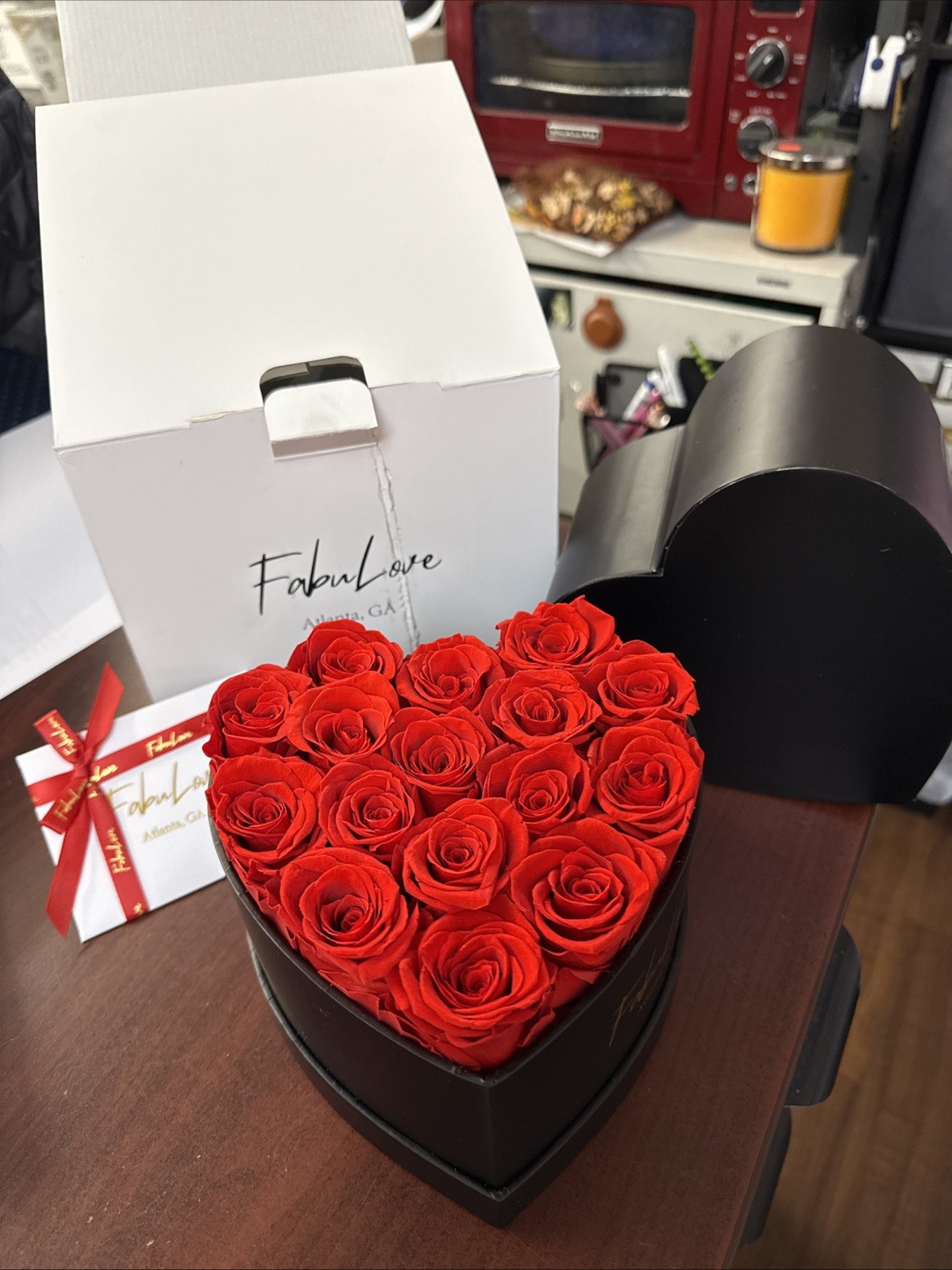 FabuLove Eternal Preserved Roses in a Box – Flowers Forever, Red 16