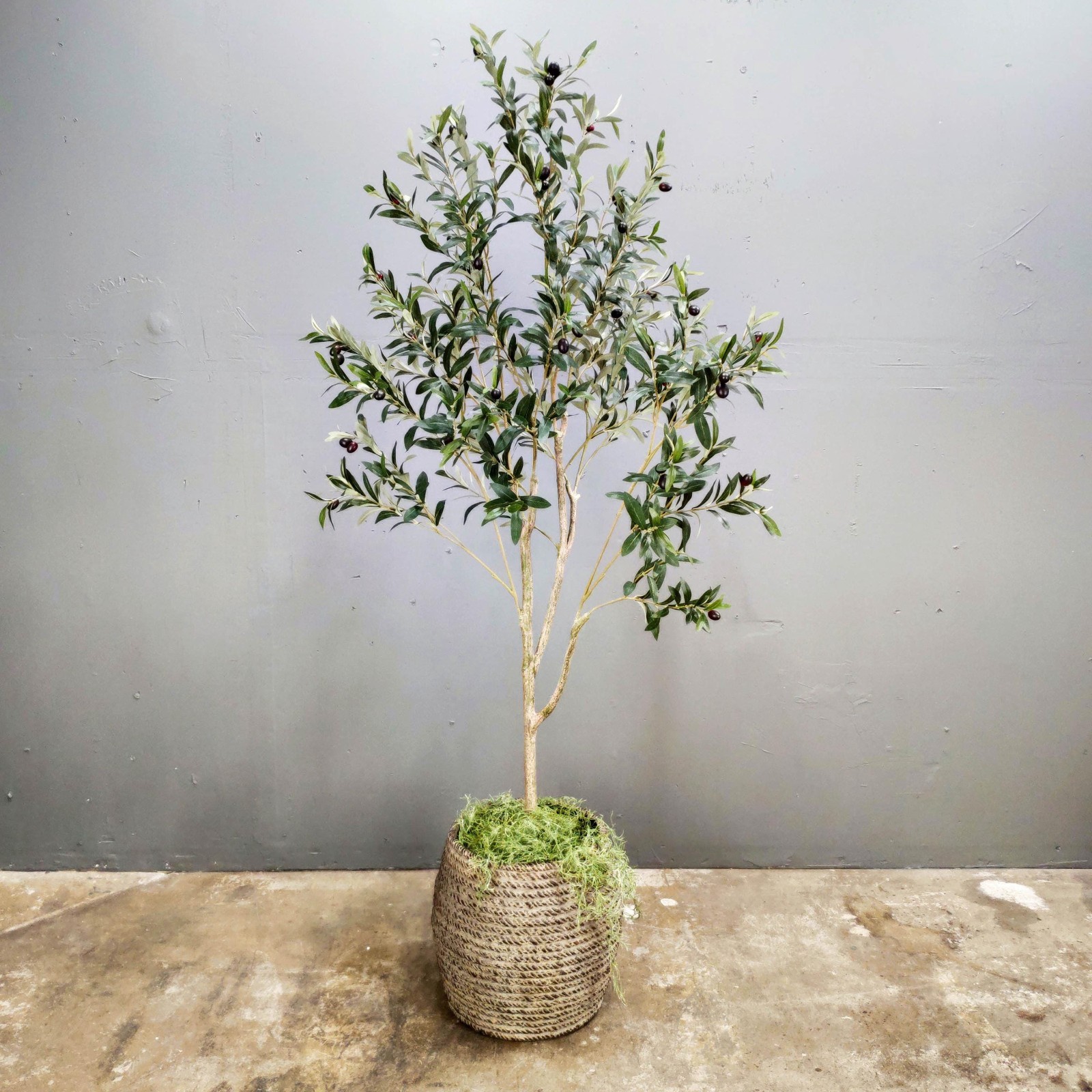 Artificial Olive Tree Faux Silk Indoor Decor Plant 4ft or 6ft