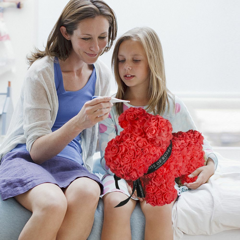 Artificial Rose Dog Flower Birthday Christmas Valentine Day Gifts For Girlfriend