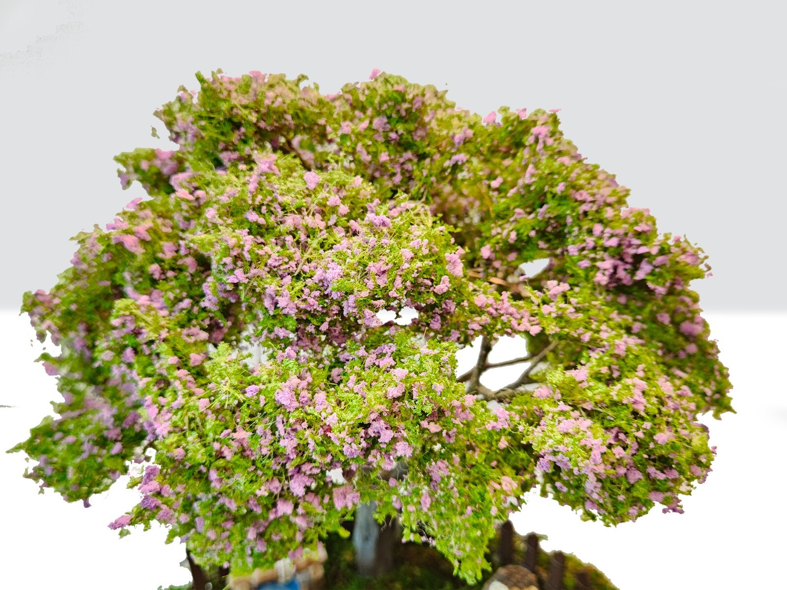 Artificial bonsai Plants, 12″ Faux Plants Indoor Outdoor Decor Wire Tree, Moss