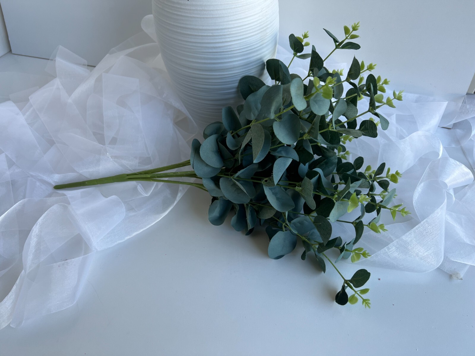 Eucalyptus Bush Australian Native Leaf Foliage Artificial Flowers greenery x 1