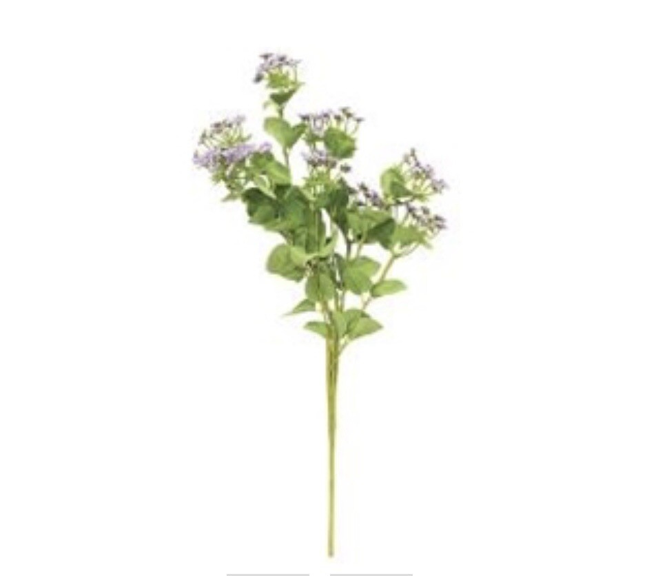 Queen Ann’s Lace Spray, Purple Faux Florals New One Spray