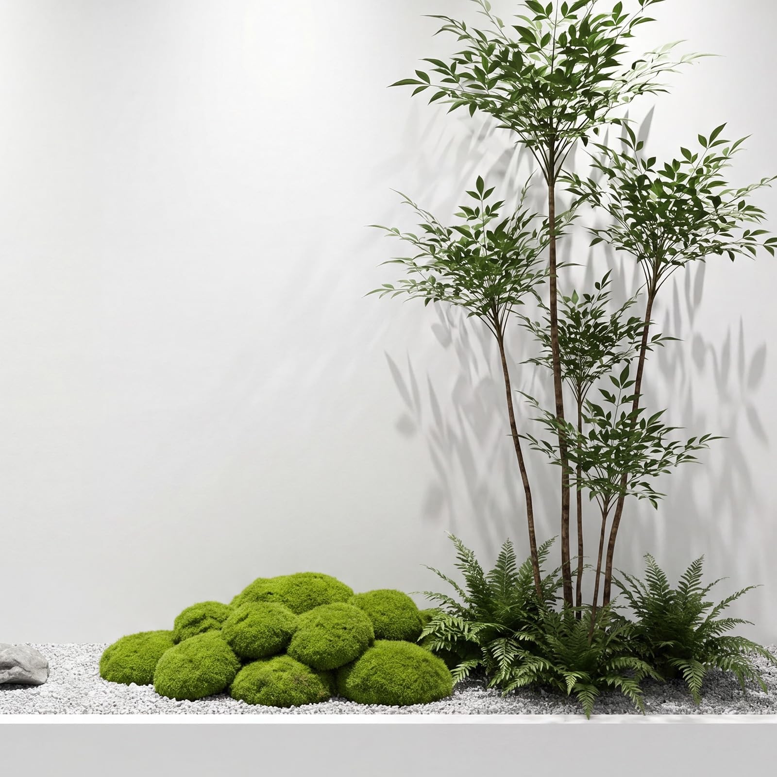 6 PCS Artificial Moss Blocks Decorative Stones For Garden Tank Decoration