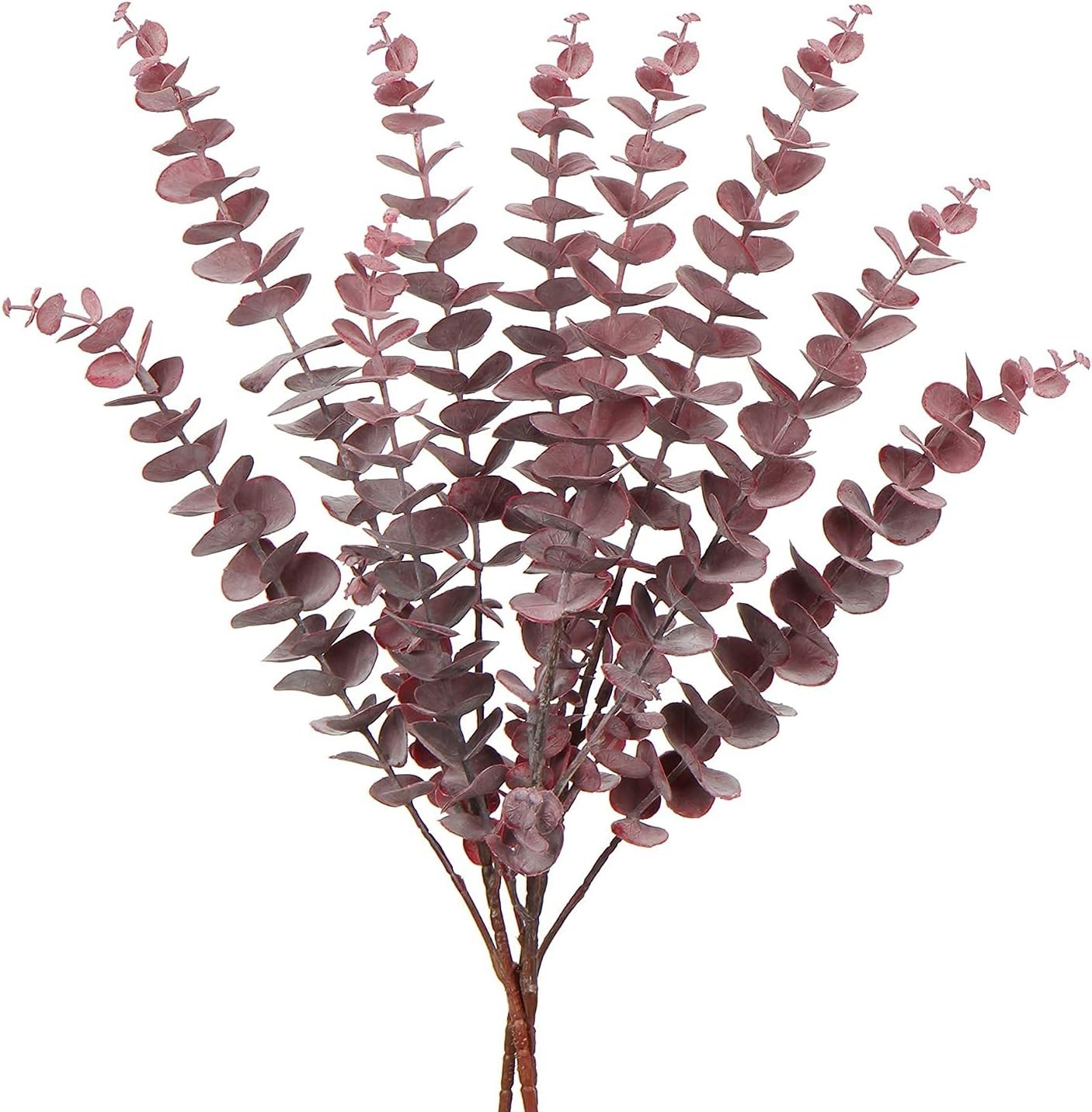 Faux Eucalyptus Stems 30″ Long Artificial Greenery Stems Fake Eucalyptus Deco…