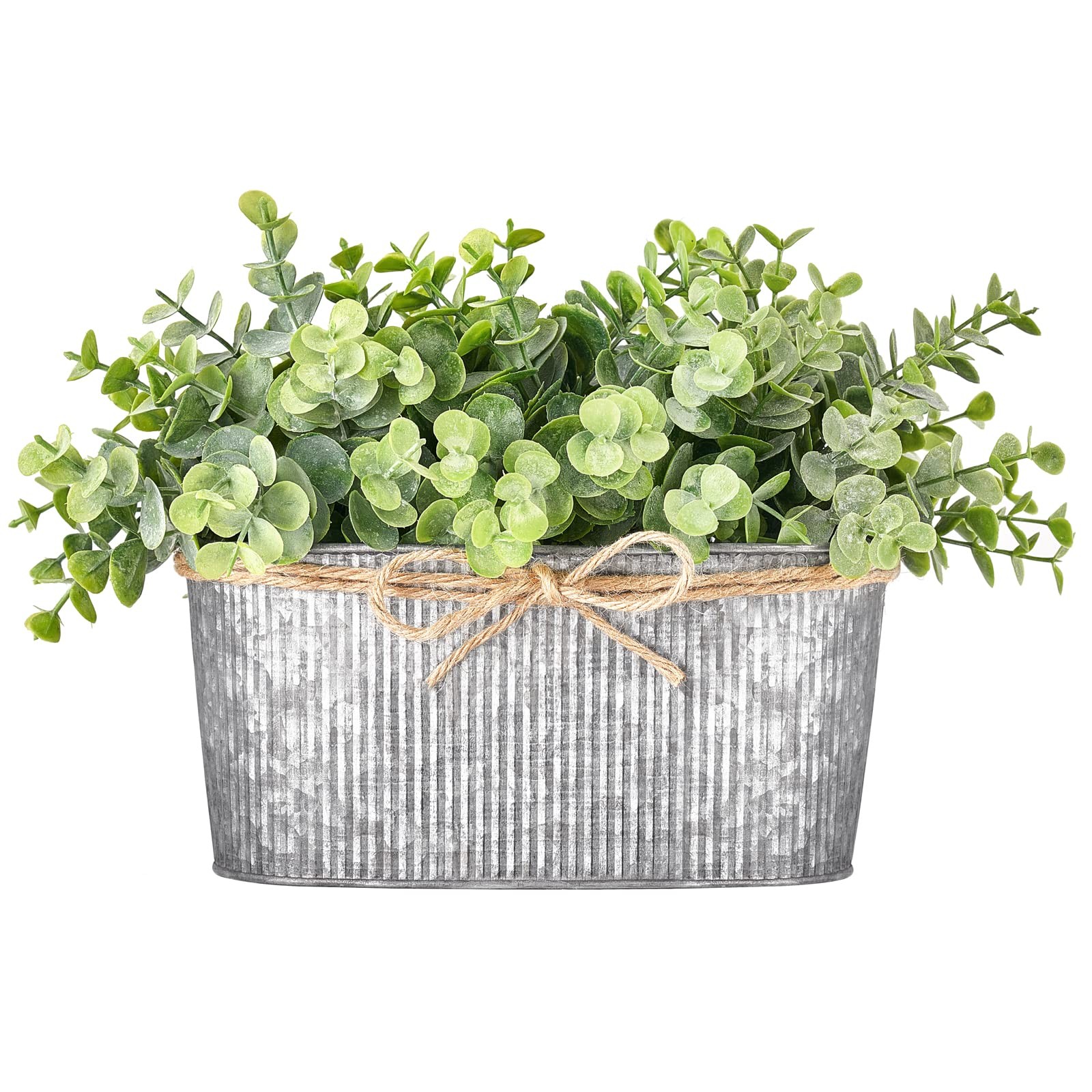 Artificial Eucalyptus Faux Plants Indoor for Farmhouse Home Decor Fake Potted…