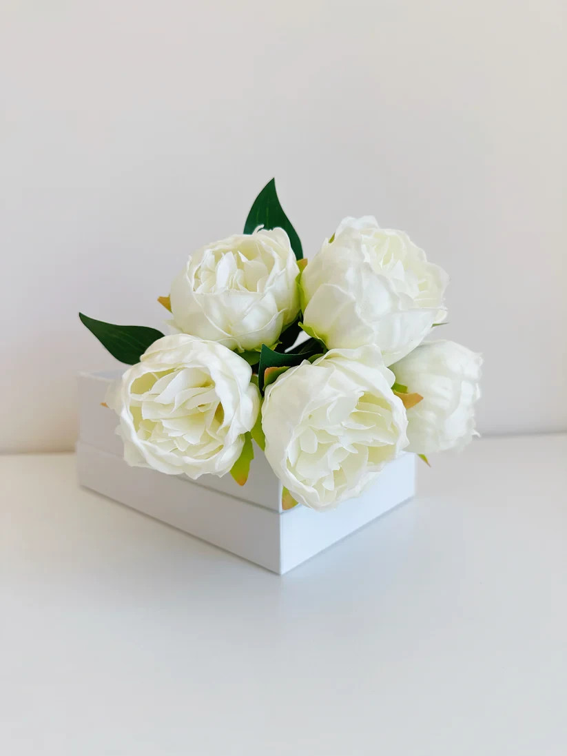 Real Touch Peony Bunch (12Stems)