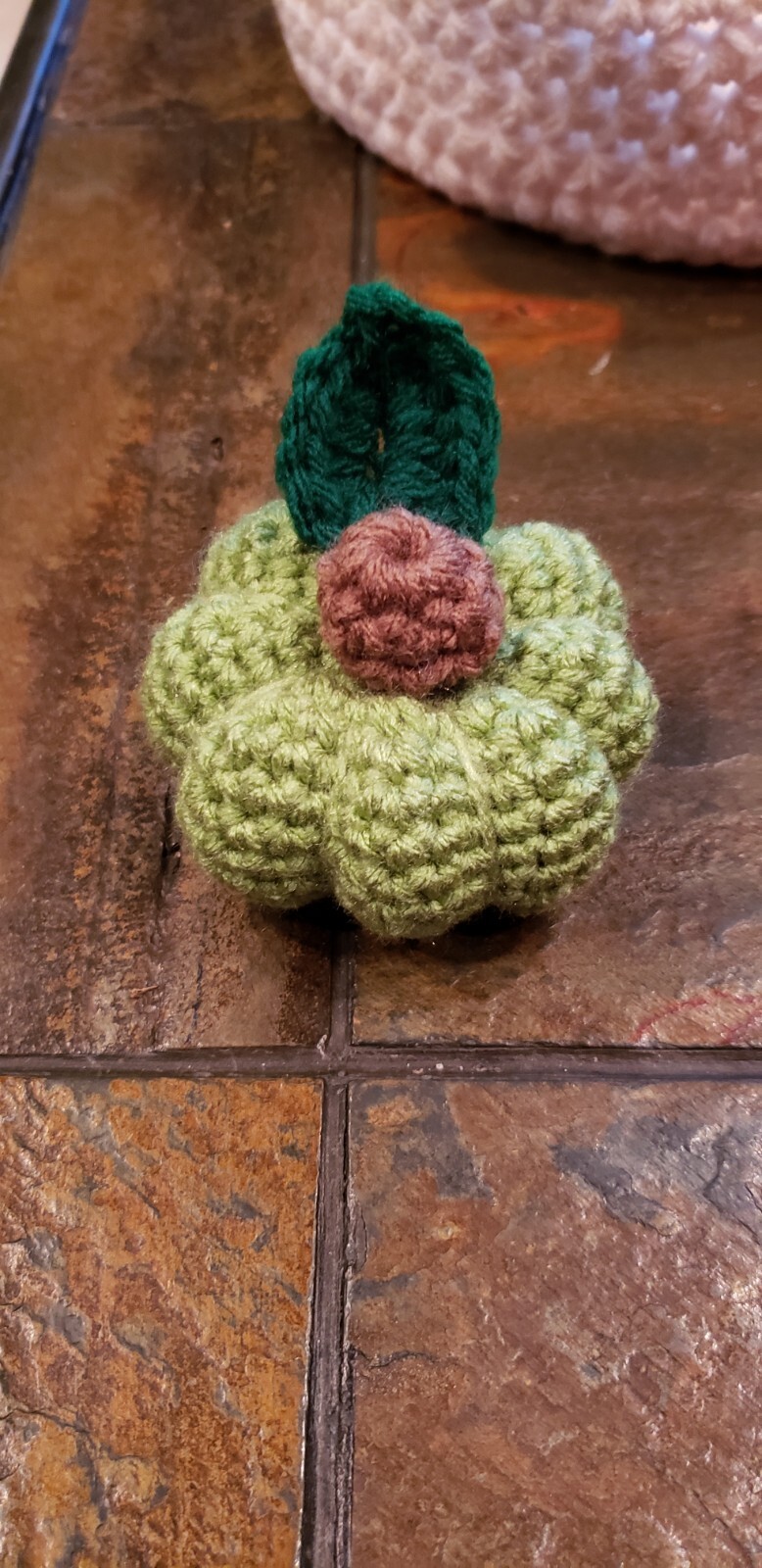 Crocheted Basket Pumpkins and Gourds Handmade Fall Decor 11 “X 11”