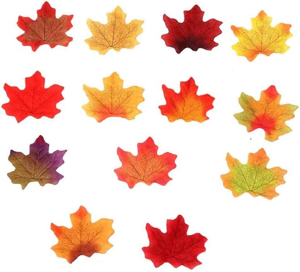 Separated Fake Fall Leaves Artificial Autumn Maple Leaf Room Decor for Home Part