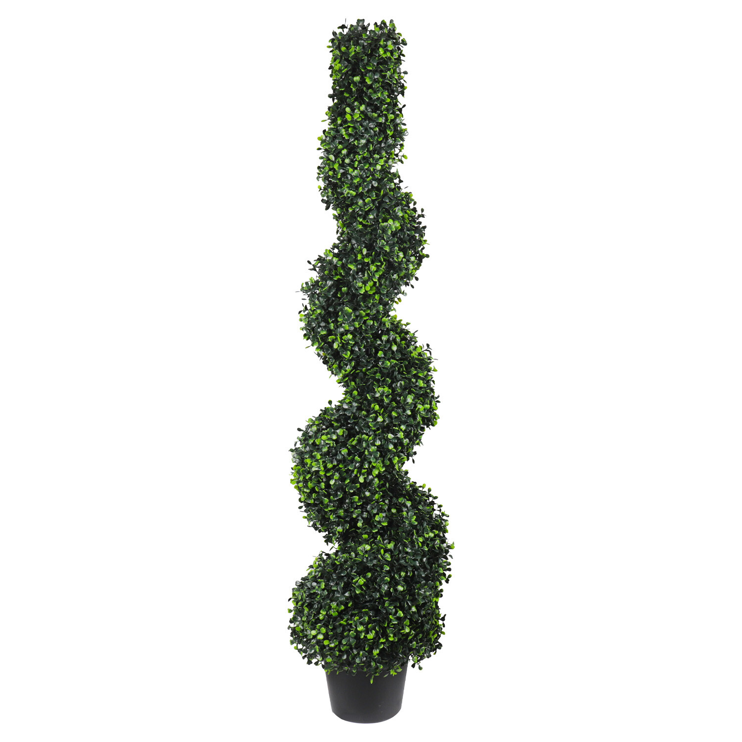 Artificial Tree Fake Spiral Boxwood with Plastic Pot For Indoor Outdoor Festival