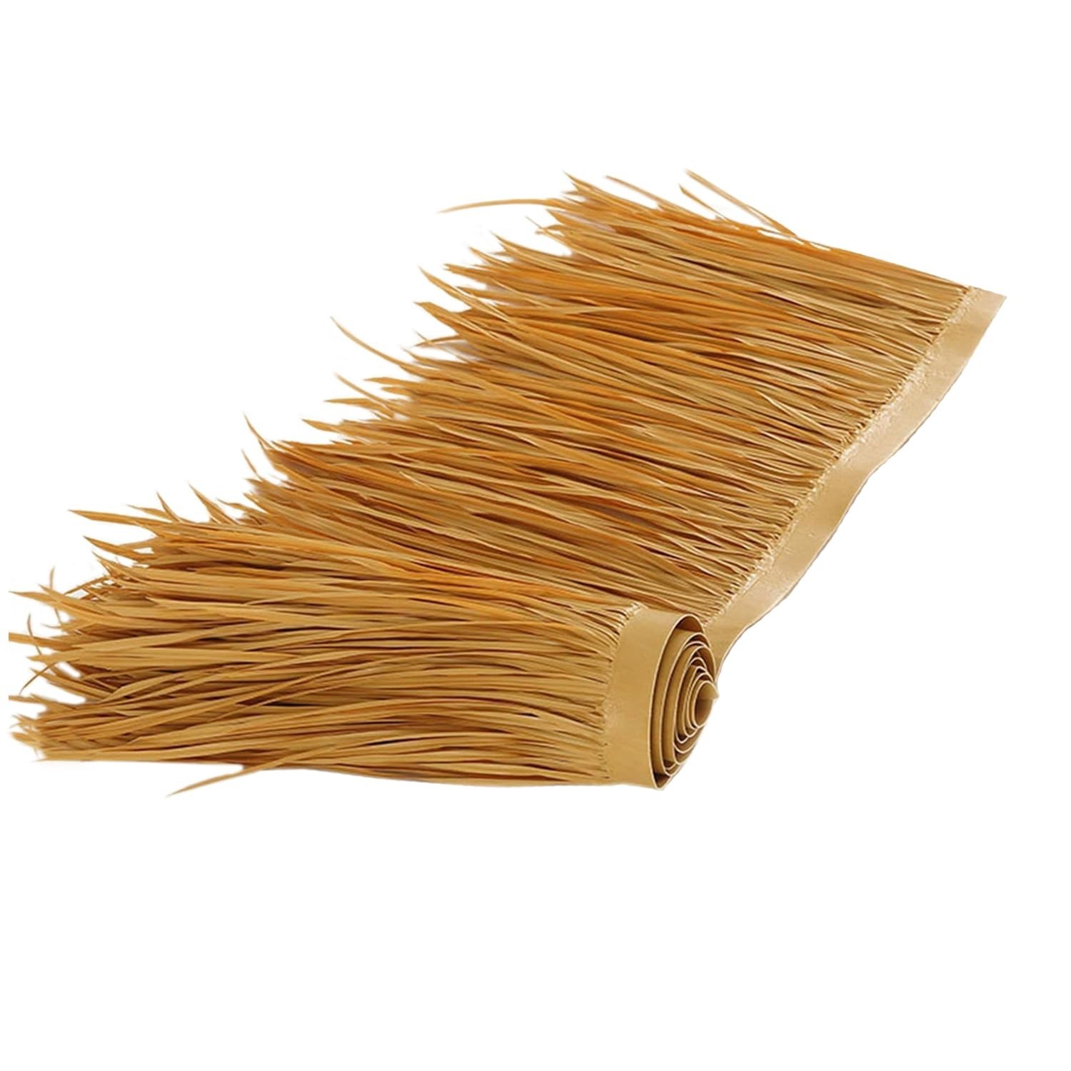 16ft x 16in Tiki Straw Thatch Roof Roll – Waterproof Mexican Palm Grass for Tiki