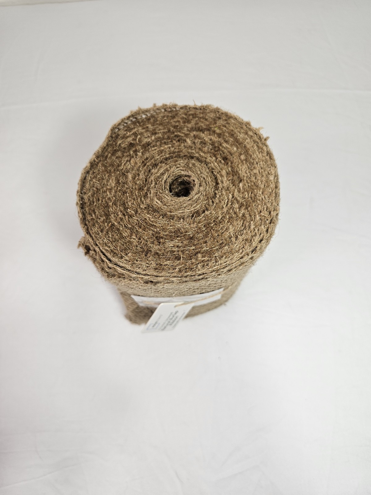 Natural Burlap 5.5 In x 30 Feet Unwired Ribbon – Perfect For Tree Protection