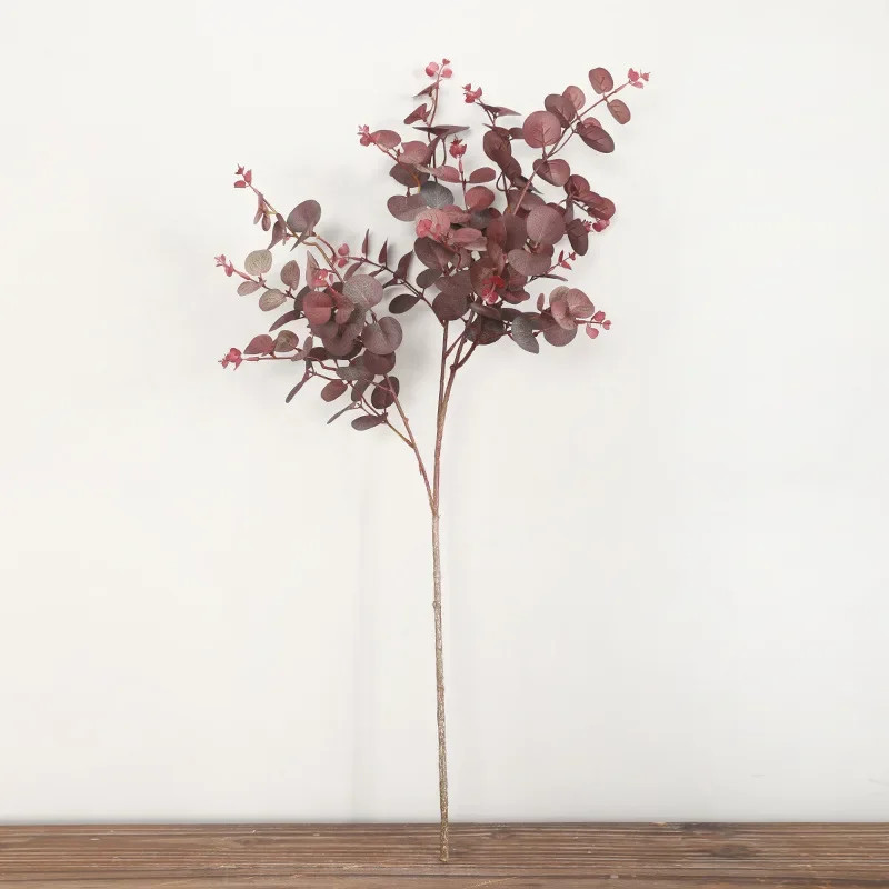 70Cm Autumn Color Eucalyptus Leaf Forest Money Leaf Artificial Plant Wedding Hom