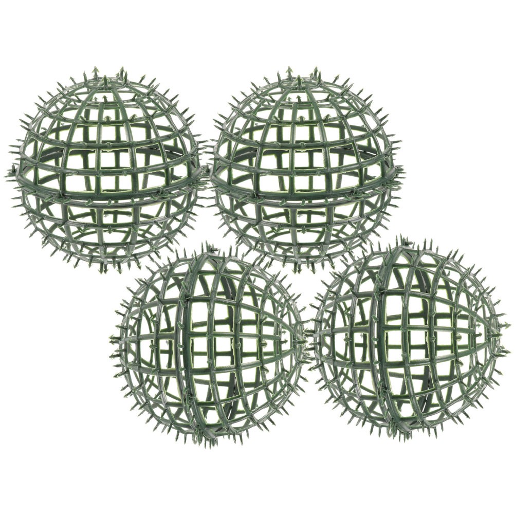 4Pcs Reusable Plastic Grass Ball Shelf Rack Decorative Topiary Cage