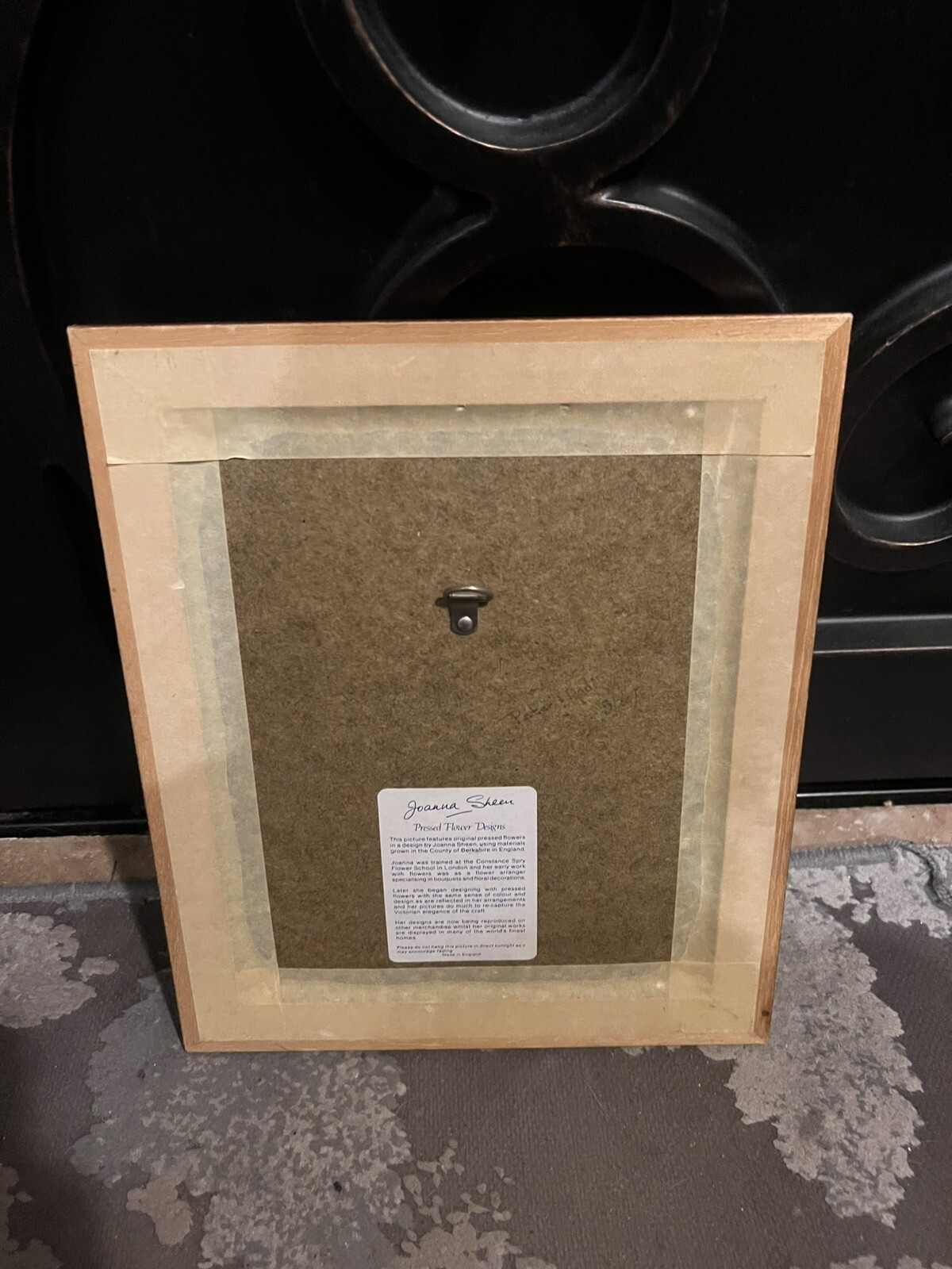 Joanna Sheer Pressed Flower Design Art Piece