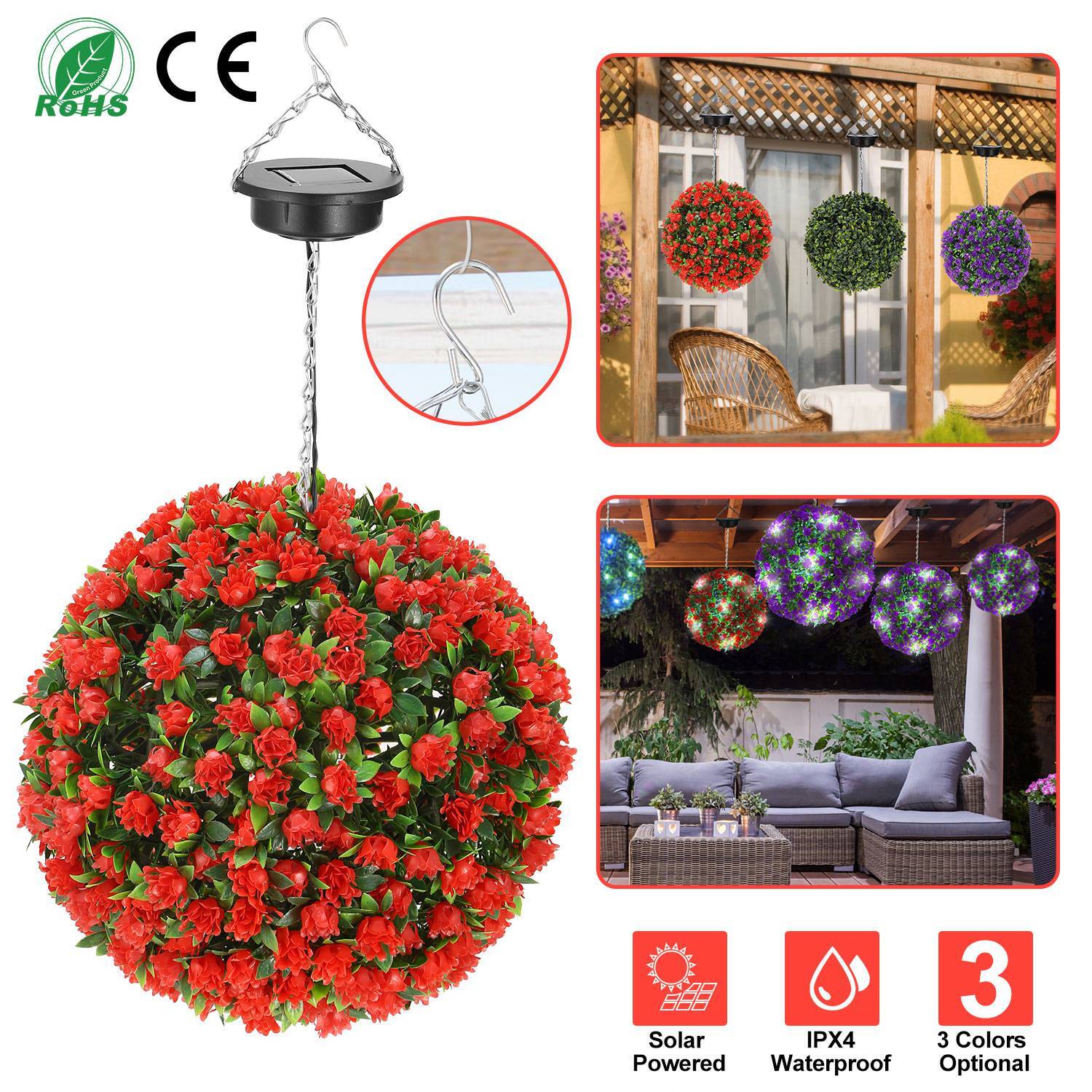 Pumpkin Maple Wreath Hanging Plant Hanger Decor Yard Xmas Party Indoor Outdoor