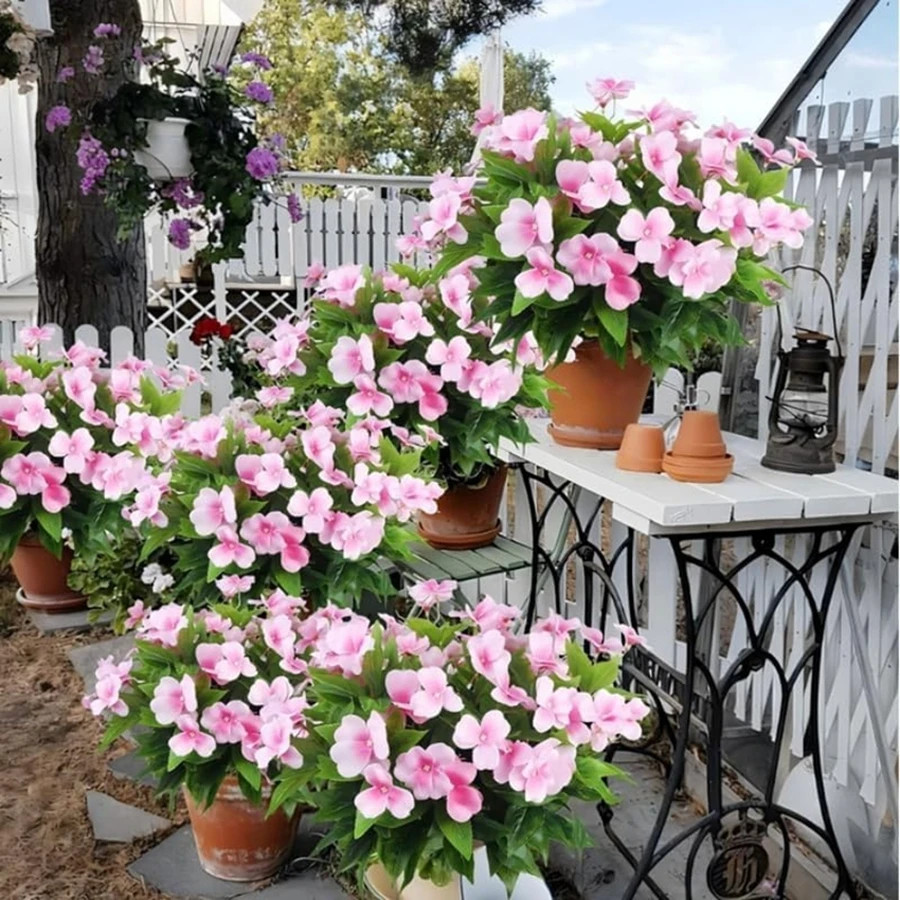 Silk Balsam Artificial Flowers High Quality Wedding Home Room Table Centre