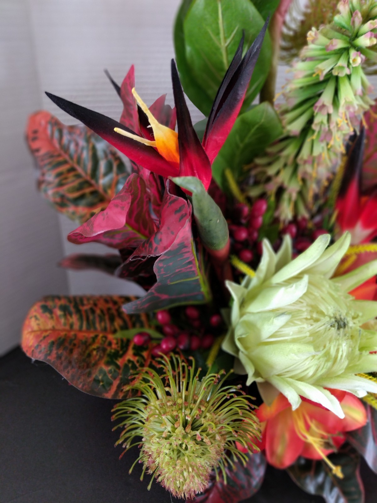 Artificial Tropical table centerpiece