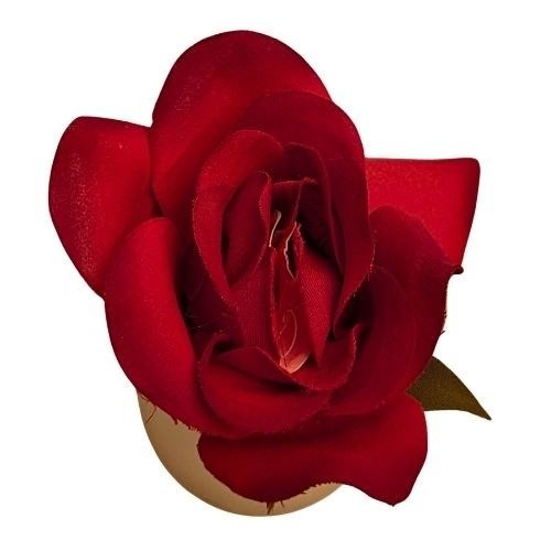 Retro Hallmark Blooming Expressions Red Rose I Love You Heart Gift 7in Romance