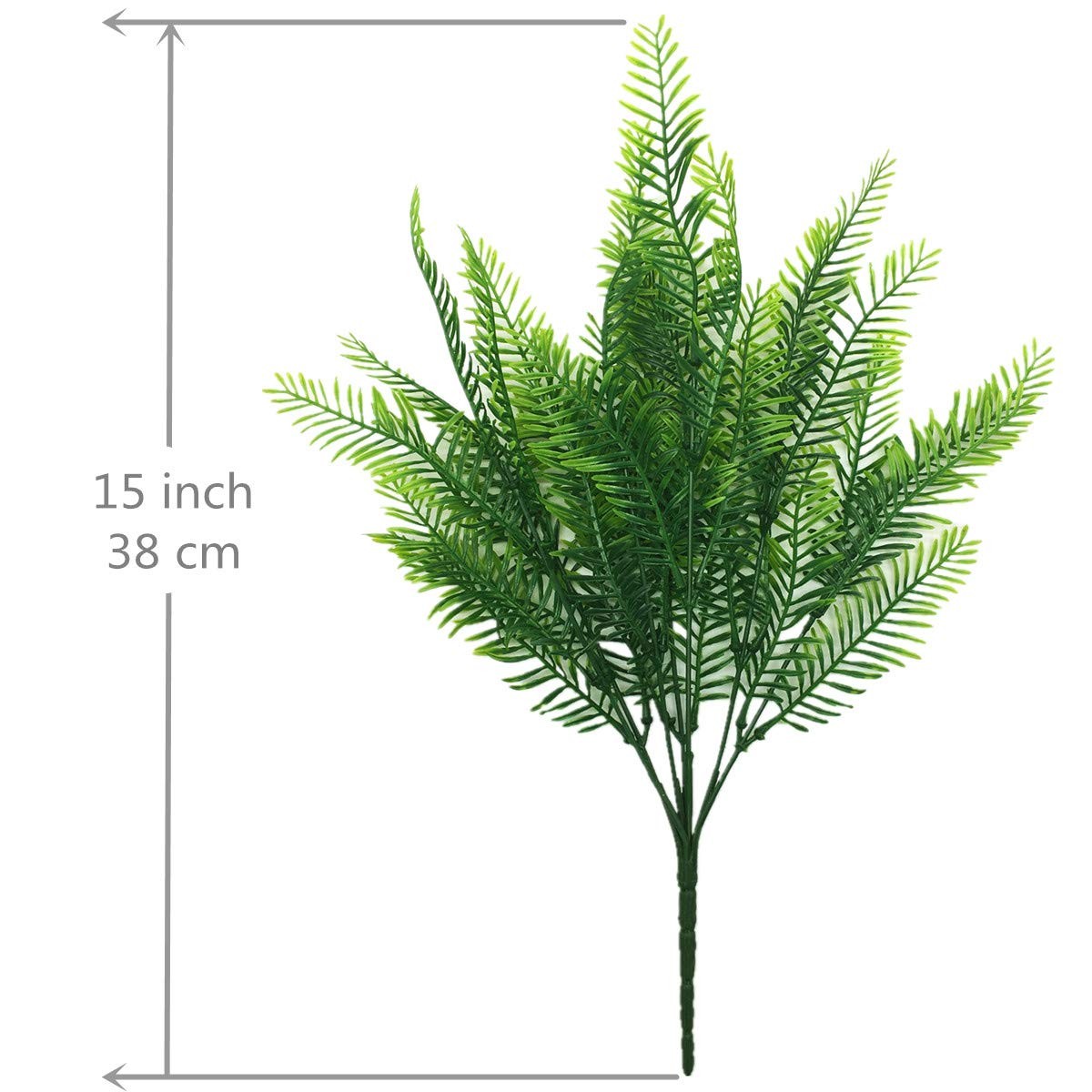 Artificial Shrubs, Plastic Plants Grass Fake Green Bushes Greenery Leaves Wed…