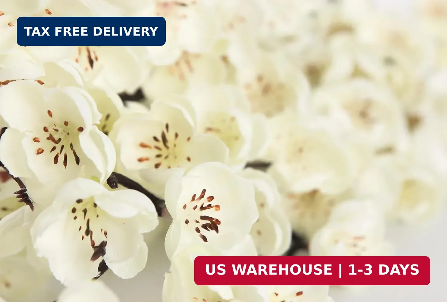 5 Pcs Artificial Plum Blossom Fake Wintersweet Long Stem Plastic Flowers Home Ho
