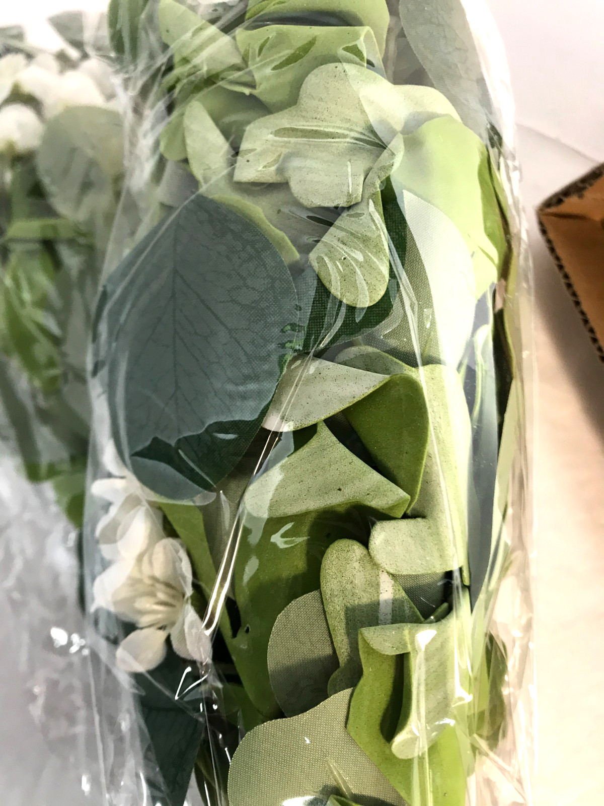 Artificial Eucalyptus Stems Faux Greenery Branches White Faux Flowers 2 Pack