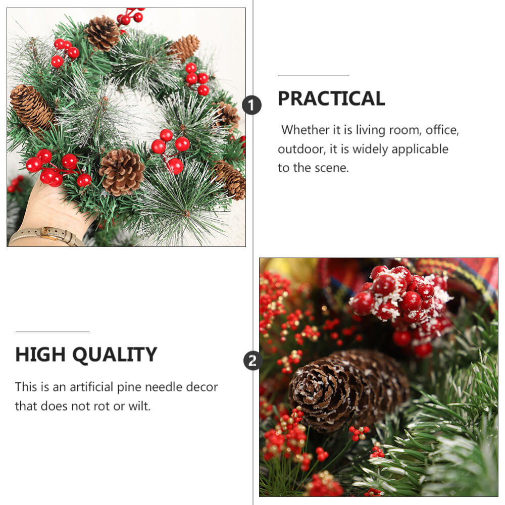 30PCS Artificial Green Pine Needles Branches Small Pine Twigs Stems for Decor