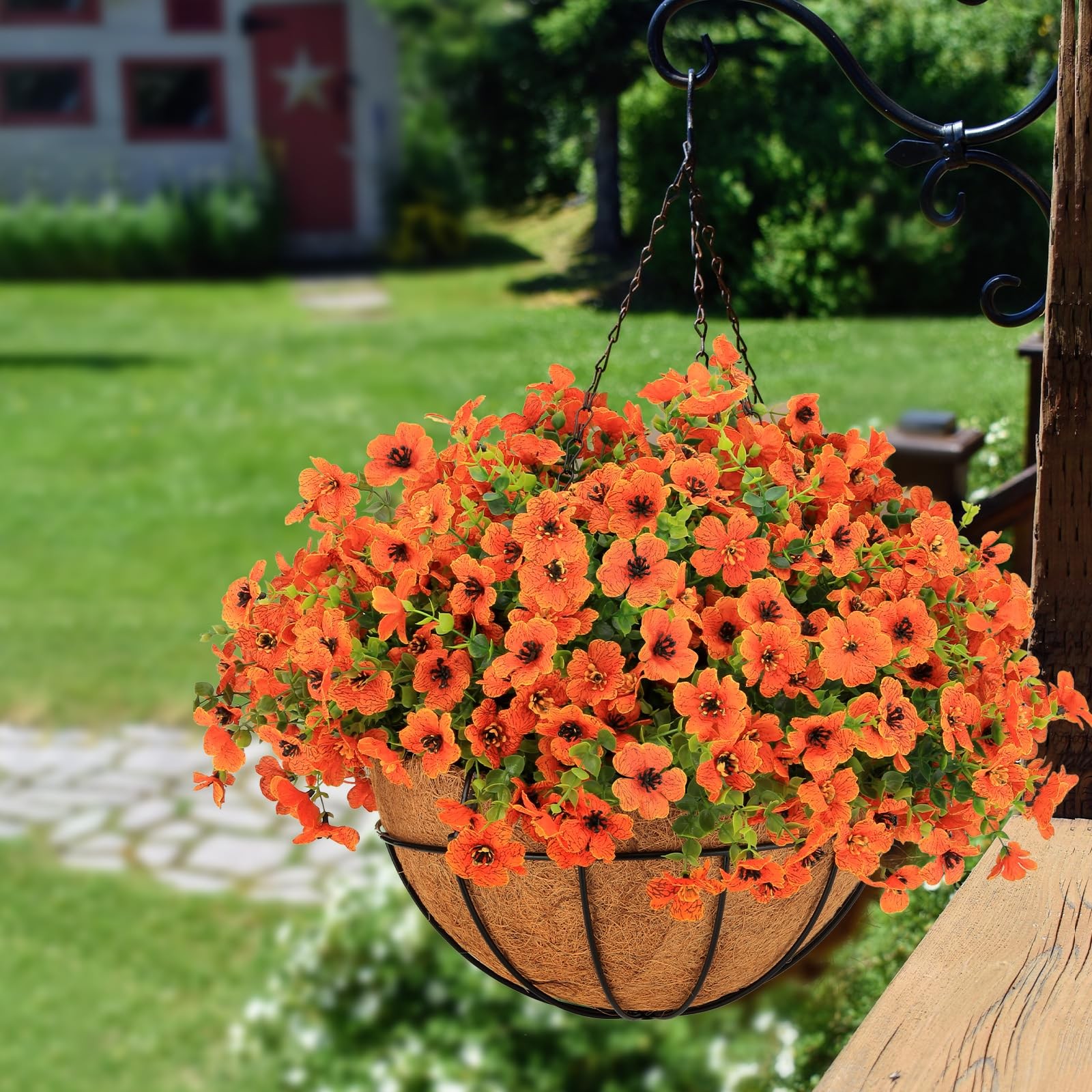 Plantas artificiales para exteriores con flores otoño resistentes a los rayos UV