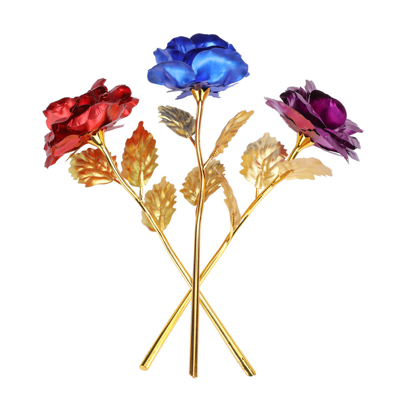 Gold Plated Real Rose 24K Dipped Flower Valentine’s Day Love Gift For Her Decor