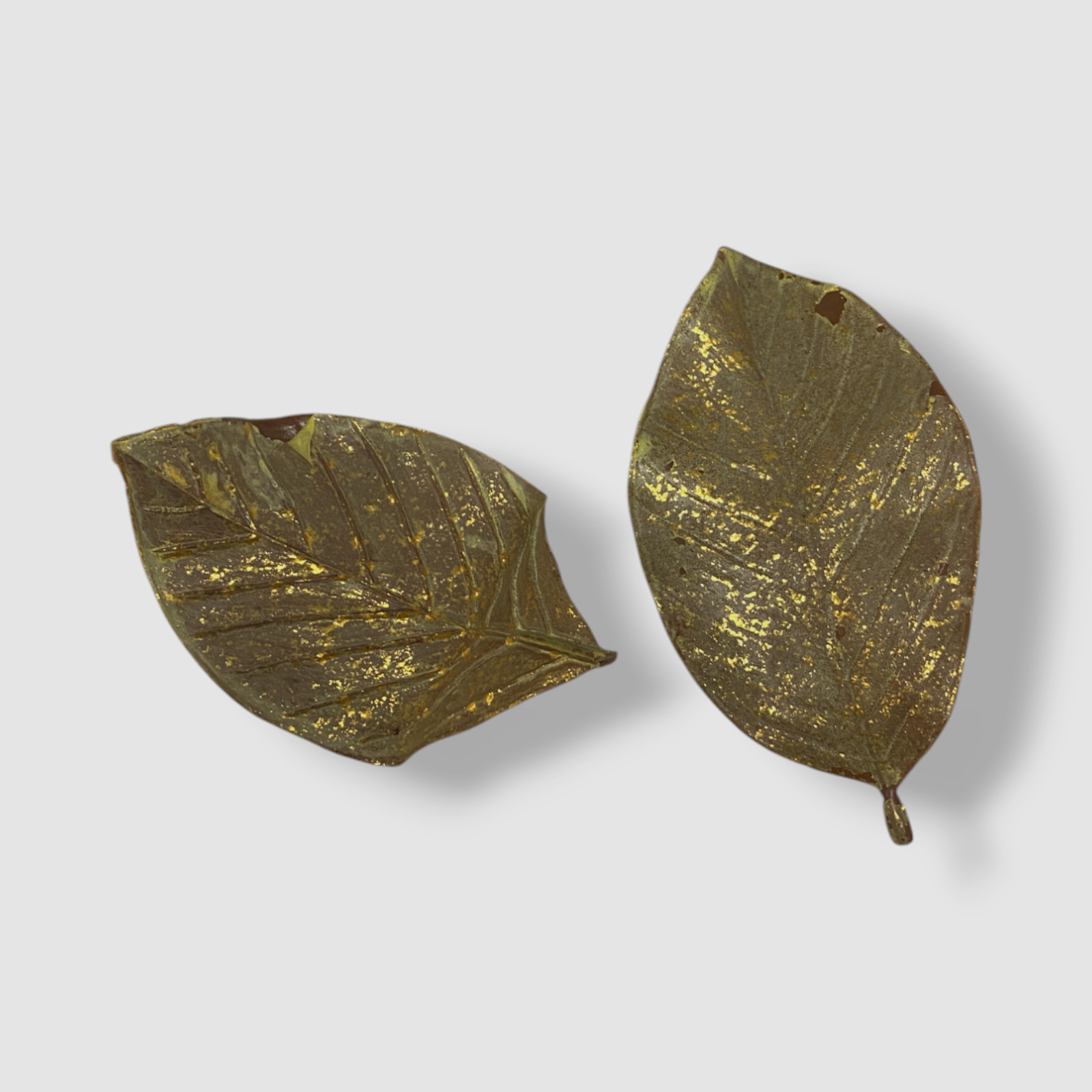Winward Home Gold Faux Magnolia Decorative Leaves Set of 3