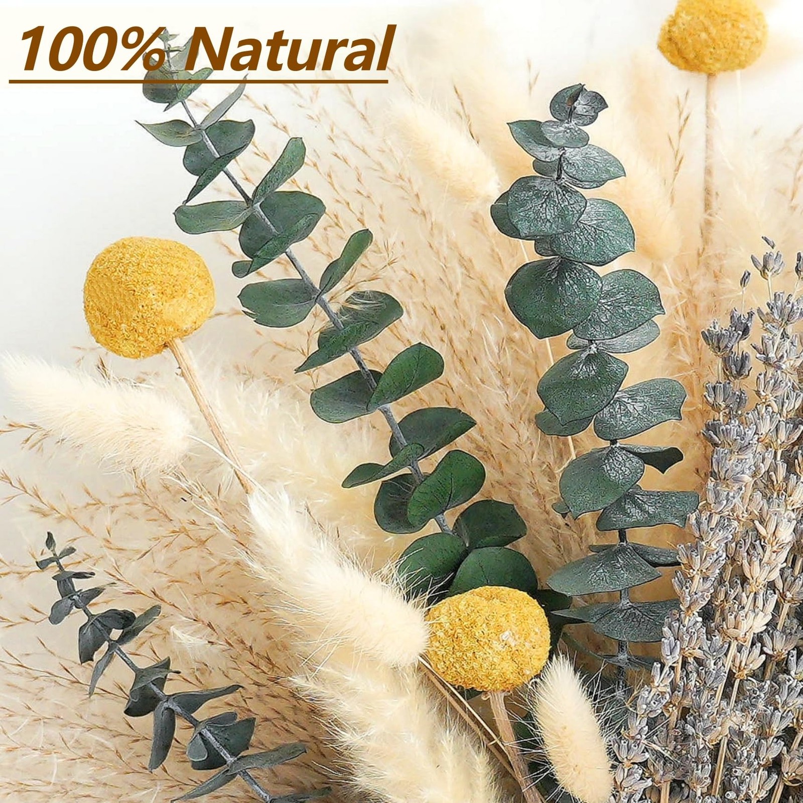 Dried Pampas Grass Bouquet – Boho Pampas Grass Decor for Home, Vase Fillers &…