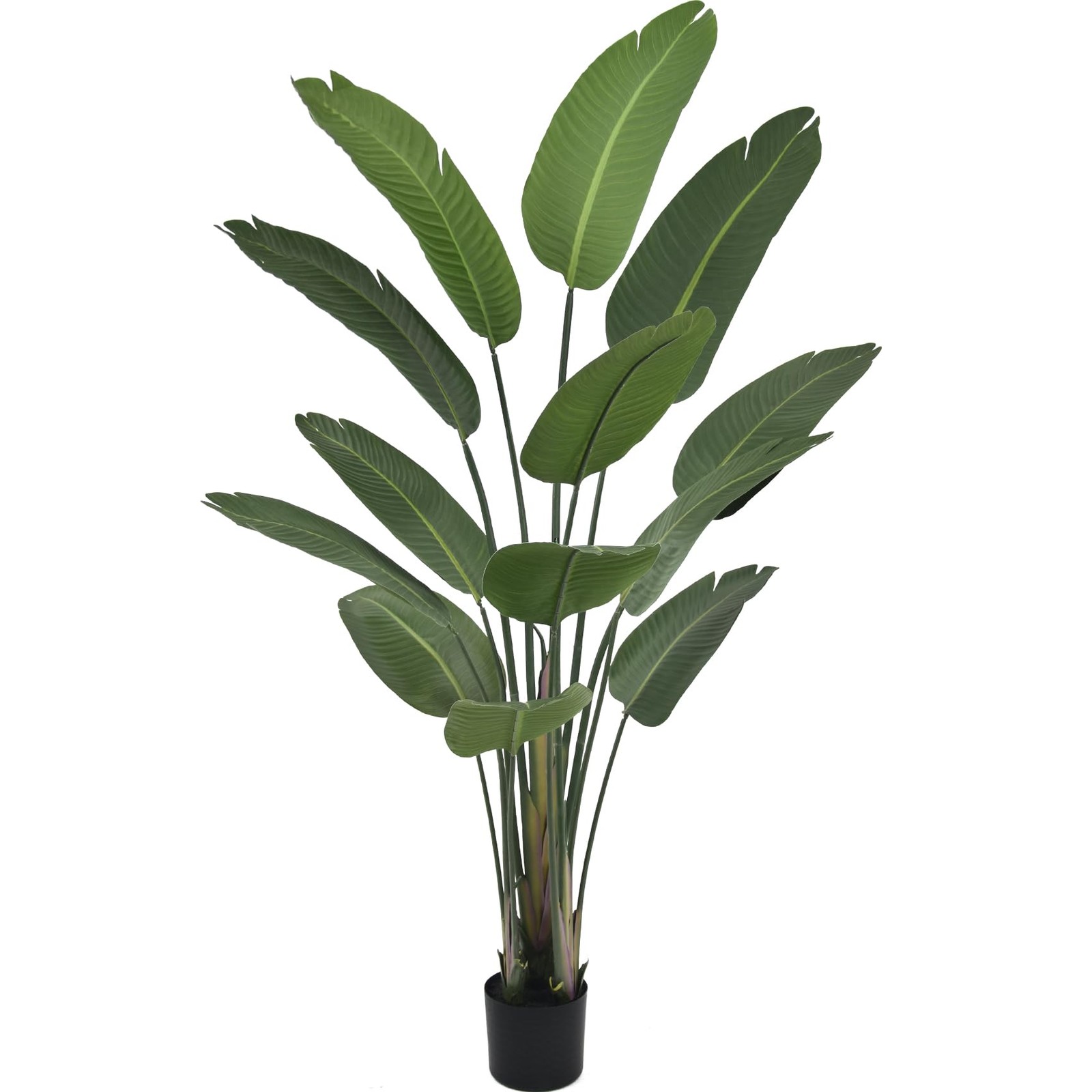 6FT Artificial Bird of Paradise Plant (72in) Tall Faux Tree with Realistic 13…