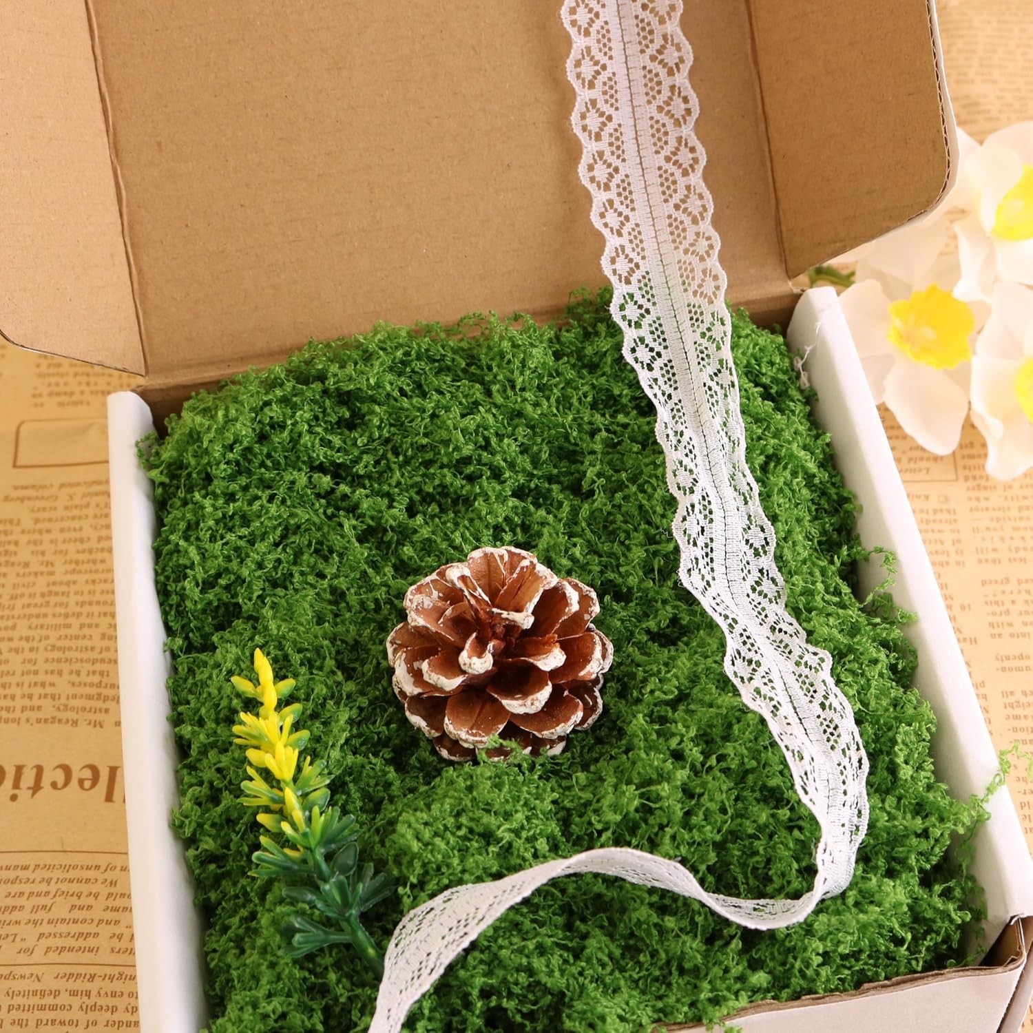 Green Simulated Moss Forest Filamentous Artificial Grass F Landscape Production