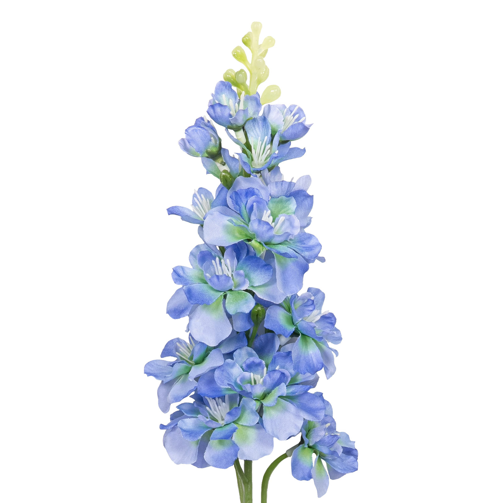 18″ Artificial Silk Blue Delphinium Short Stem