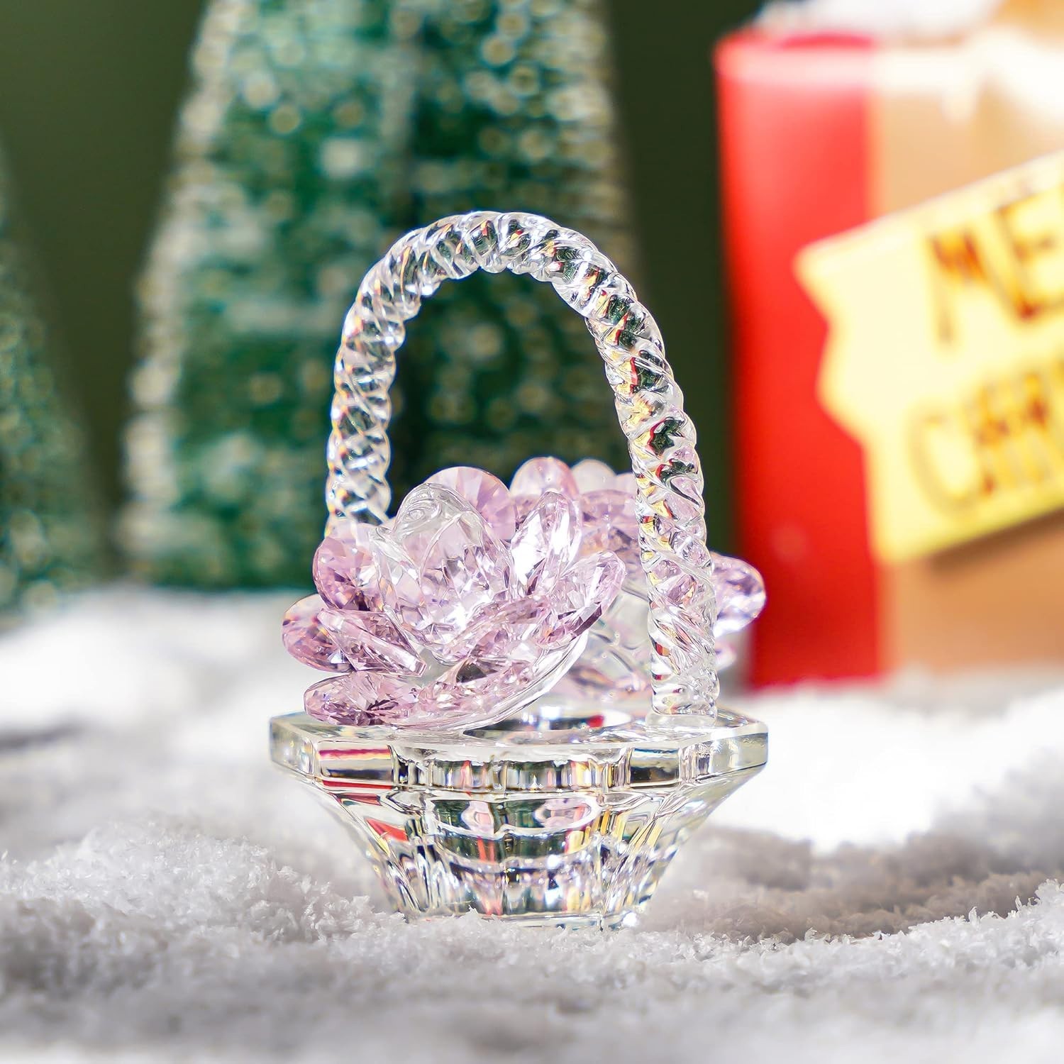 Versatile Pink Crystal Rose Gift – Ideal for Valentine’s Day or Any Occasion